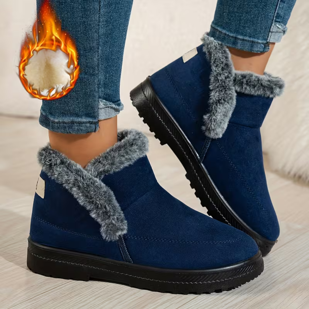 💝LAST DAY 50% OFF⭐Women’s Warm Slip-On Ankle Boots