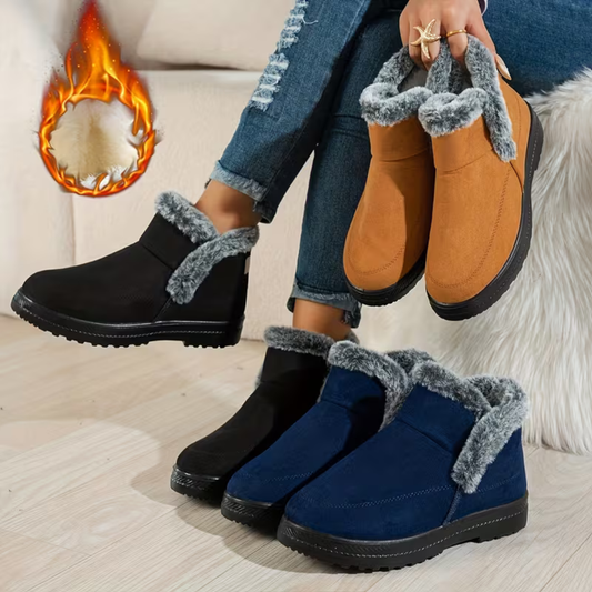 💝LAST DAY 50% OFF⭐Women’s Warm Slip-On Ankle Boots