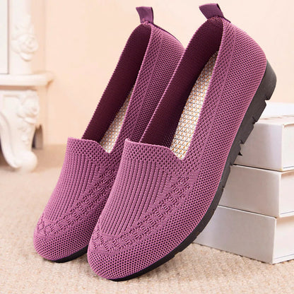 Women’s Orthopedic Knit Comfort Loafers – Slip-Resistant Walking Shoes
